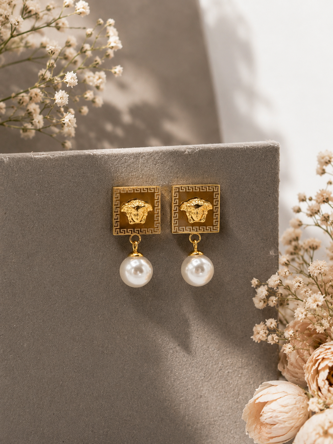 Royal Medusa Pearl Earrings