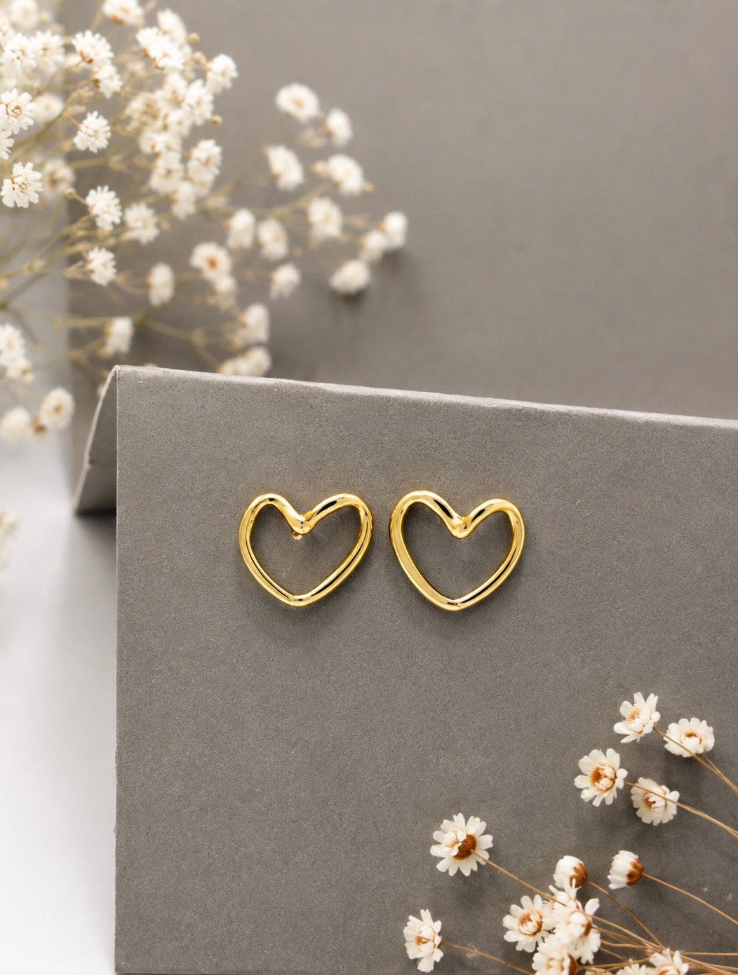 Heart Gold Earrings